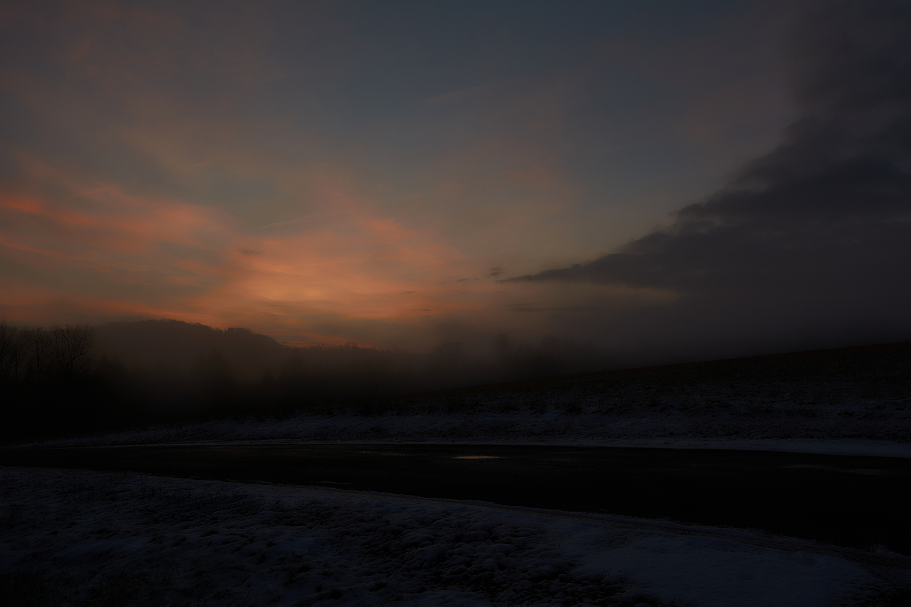 sunrise, landscape, Tonalist, upstate New York, New Berlin, NY