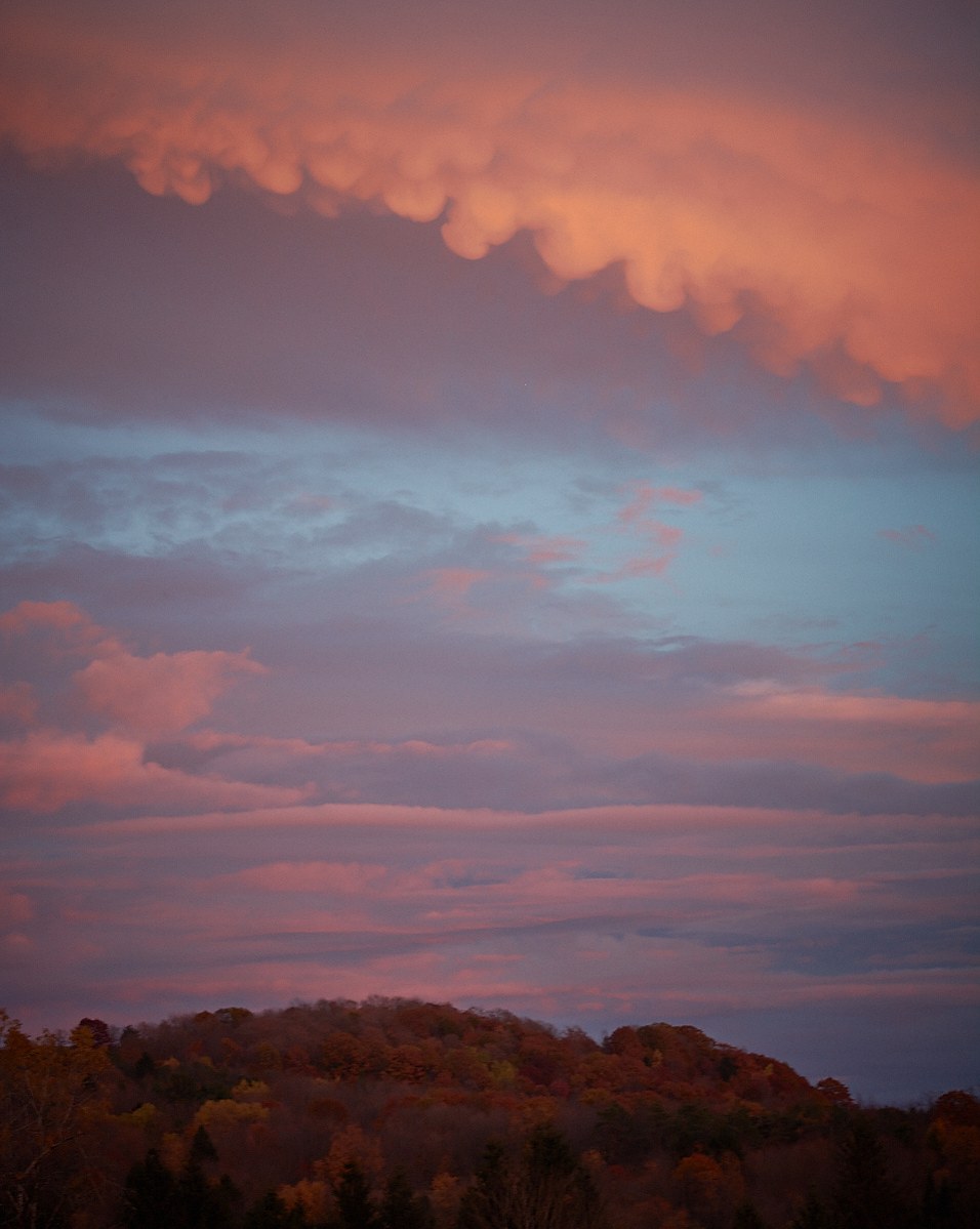 Landscape photo,  colorful,  sunset, upstate New York, New Berlin, NY