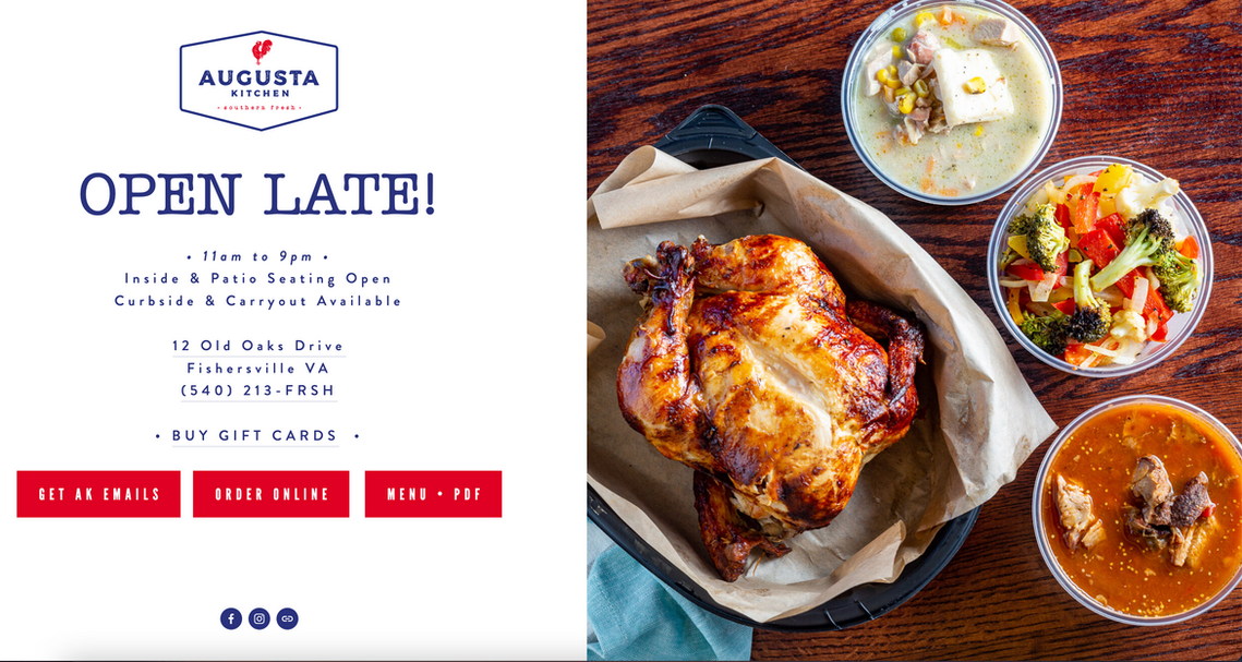 Tear sheet of one of my food photos being used on a restaurant's webpage 