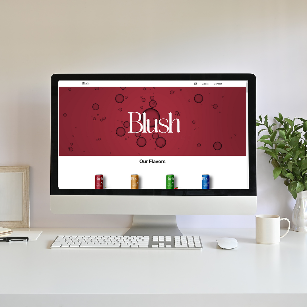 Blush - WebsiteDesign and landing page.
