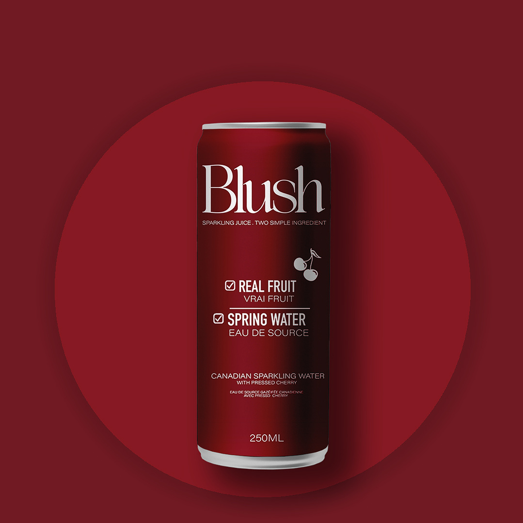 Blush Cherry Flavour Drink Mockup