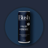 Blush Blueberry Flavour Drink Mockup