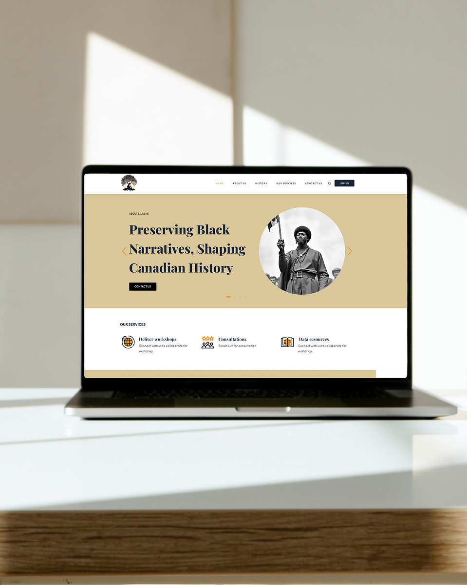 Lejeune Institute Website UI/UX Design by Sashya Paudel
