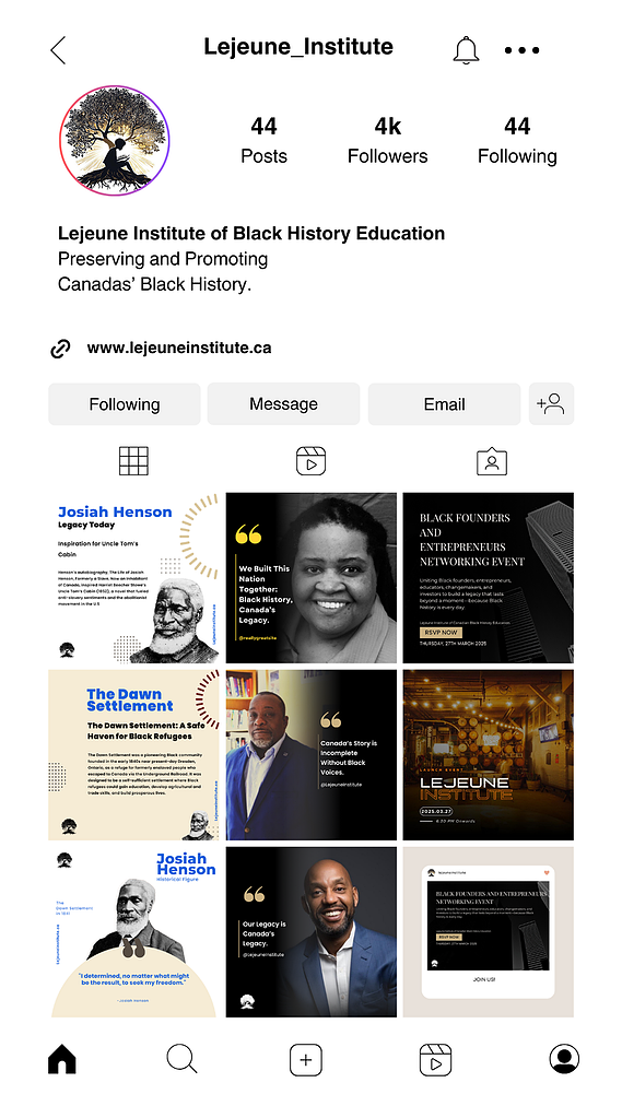 Social Media Graphics for Lejeune Institute Campaign