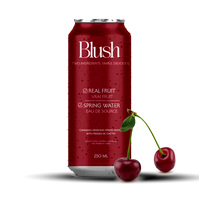 Blush Cherry Flavour Drink Mockup