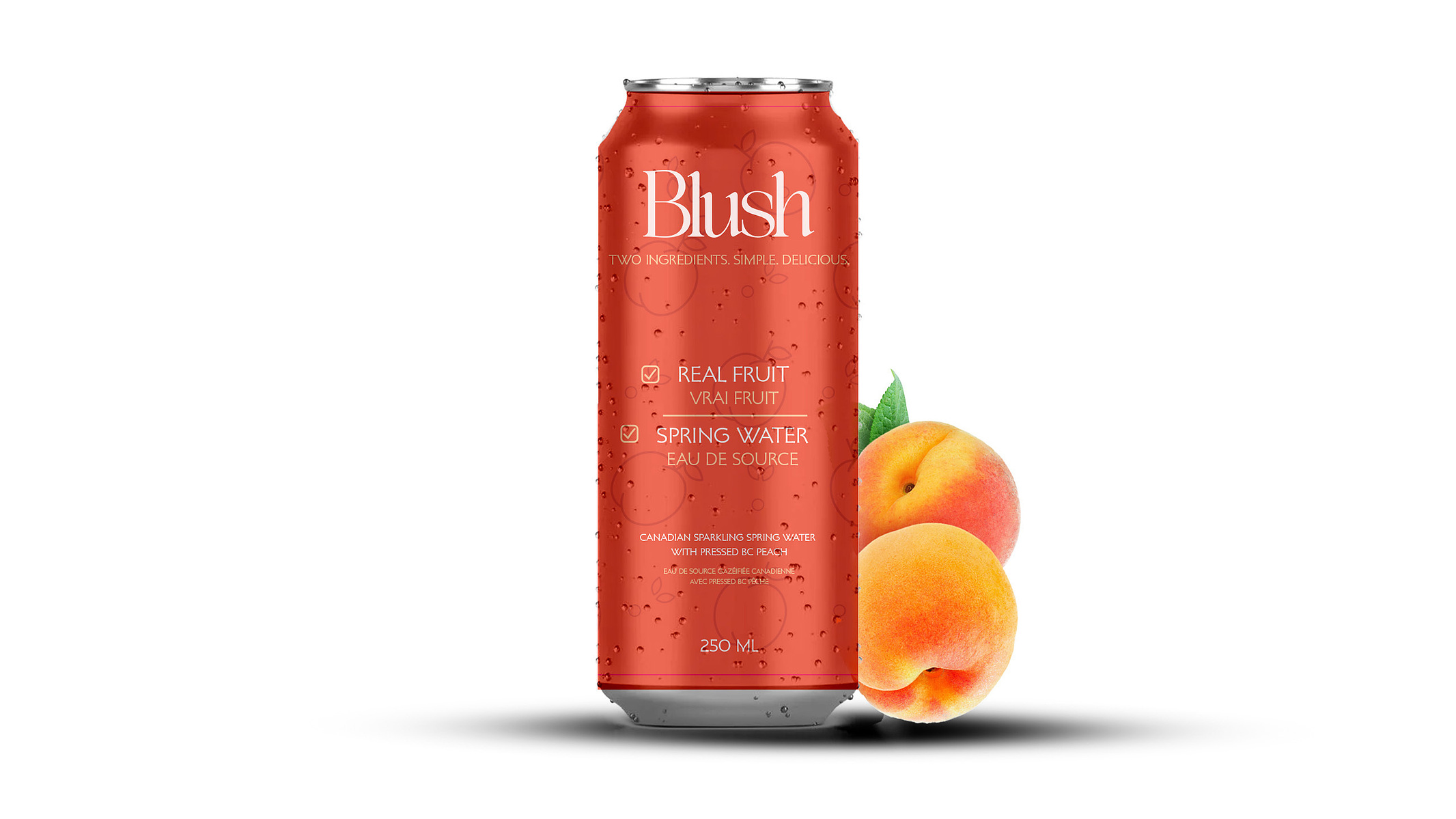 Blush Cherry Flavour Drink Mockup