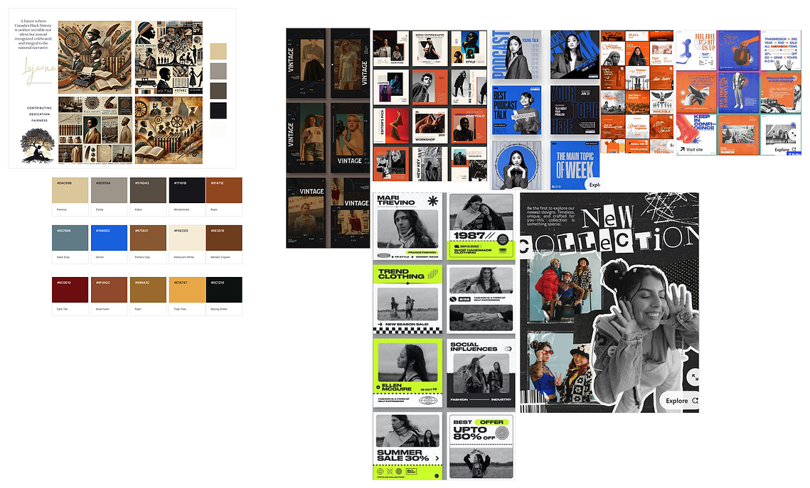 Lejeune Institute Branding Concept Visual- Mood Board
