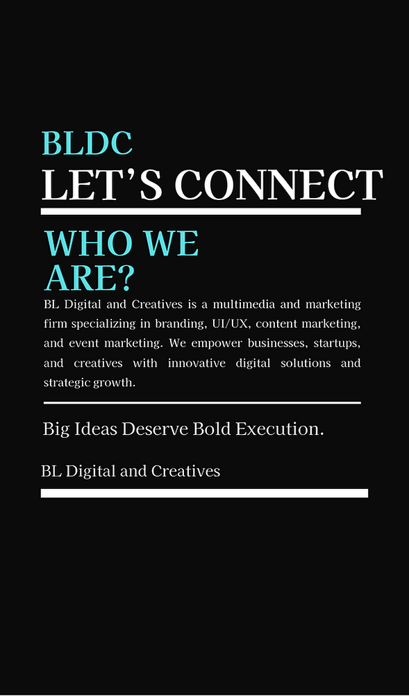 Marketing Collateral Design by BL Digital and Creatives Agency
