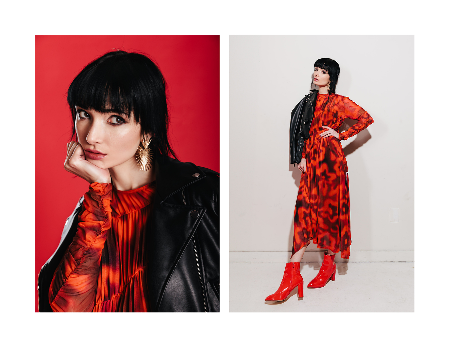 alternative fashion, red leather boots, red aesthetic, i see red, all red, red on red, bold red, blood red, chery red, red grunge, vouge editorial photography, photoshoot concept, photoshoot themes, red fashion, fashion magazine covers photography,