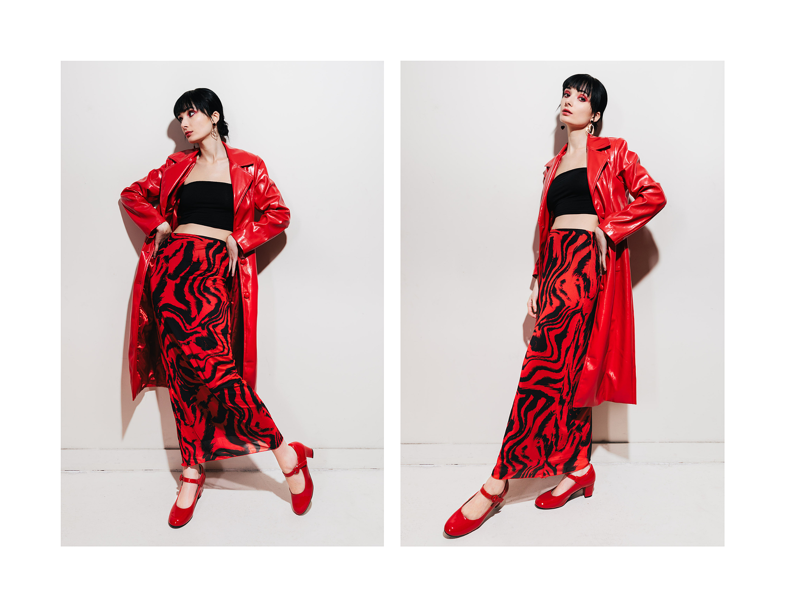 alternative fashion, red leather boots, red aesthetic, i see red, all red, red on red, bold red, blood red, chery red, red grunge, vouge editorial photography, photoshoot concept, photoshoot themes, red fashion, fashion magazine covers photography, 