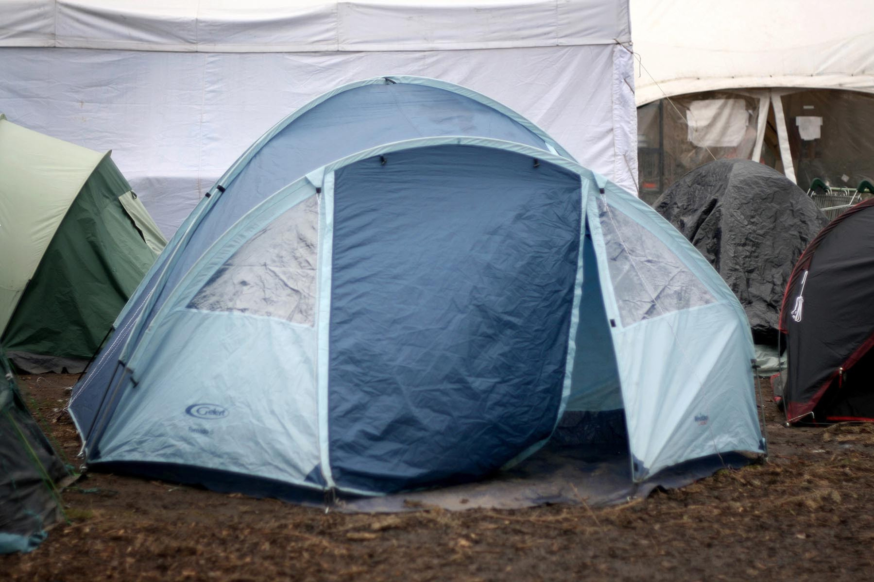 A tent photographed during the Occupy London protest in 2012 in Saint Paul and Finsbury park