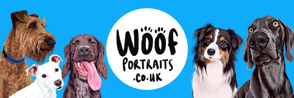 Woof Portraits - Custom pet portraits, hand-drawn dog art, a unique pet portrait made in London