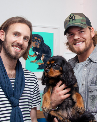 Woof Portraits with Made in Chelsea's Ryan libbey and his dog Koji, the Caverlier King Charles Spaniel. 