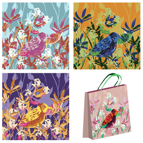 Emese Barna - 30cm x 30cm gift / tote bag on cotton duck