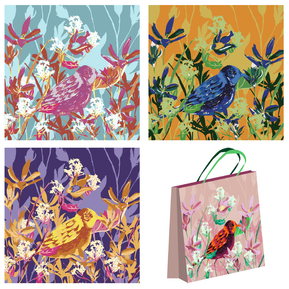Emese Barna - 30cm x 30cm gift / tote bag on cotton duck