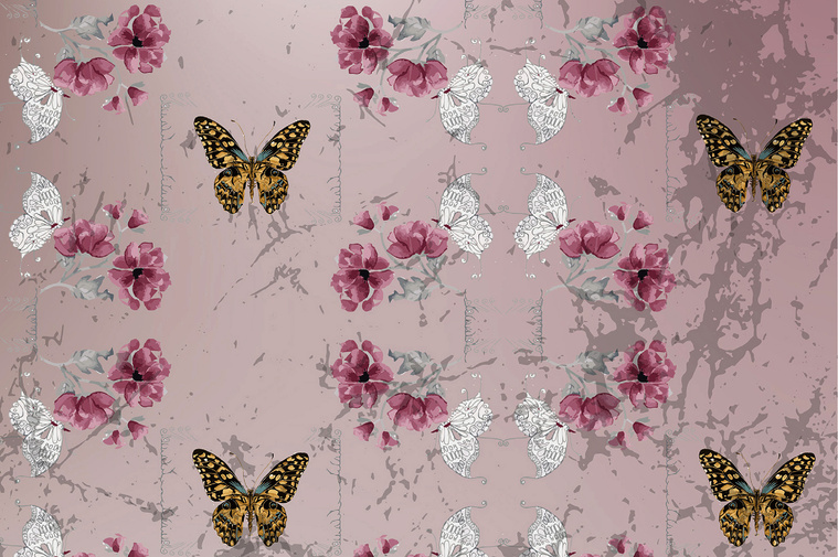 Saima Mahmood Butterfly Damask