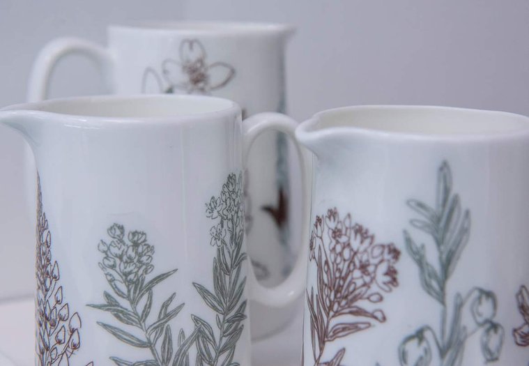 Emma Christie - close up photograph of ceramic designs