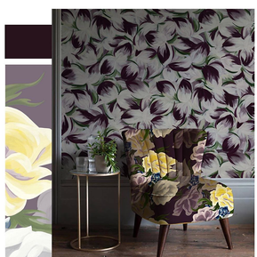 Scarlett Greenwood Reverie Floral wallpaper and furnishings 