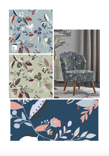 Emma Christie Scandi Flora Furnishing Designs Concept Sheet