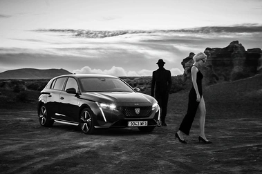 Laurence Laborie photographer Peugeot car Yellow Korner fine art artistic desert BW fashion