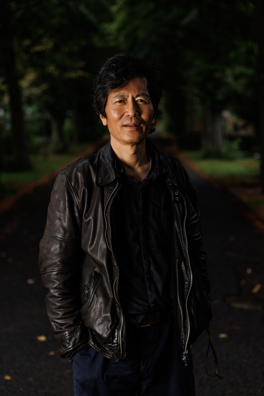 Portrait of Philosopher Byung-Chul Han in a Berlin cemetery, for el Pais Semanal magazine 
