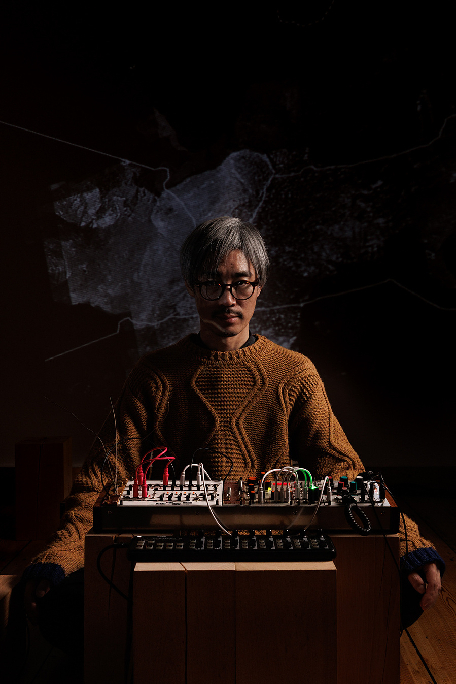 Portrait of Japanese Musician Takahisa Mitsumori in Berlin before his Solo Exhibition and performance in an sound art gallery. 