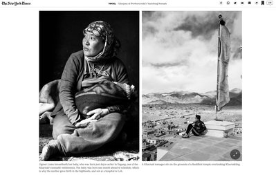Photograph of nomads published at the NYTimes travel section, World Through a Lens