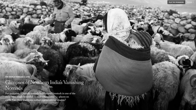 Photograph of nomads published at the NYTimes travel section, World Through a Lens