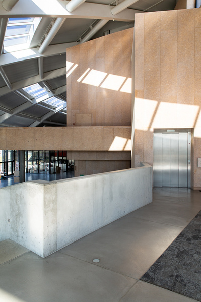 Interior of Le Rosey Concert Hall in Rolle, Switzerland. 