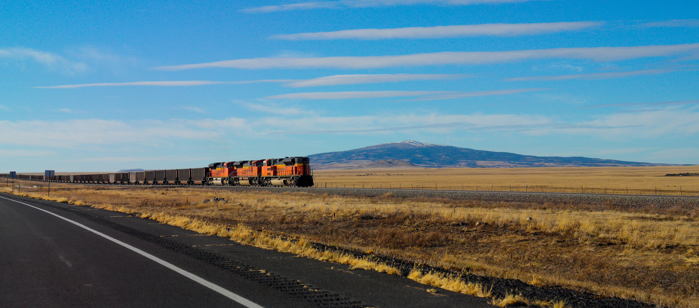 Train in the middle of nowhere