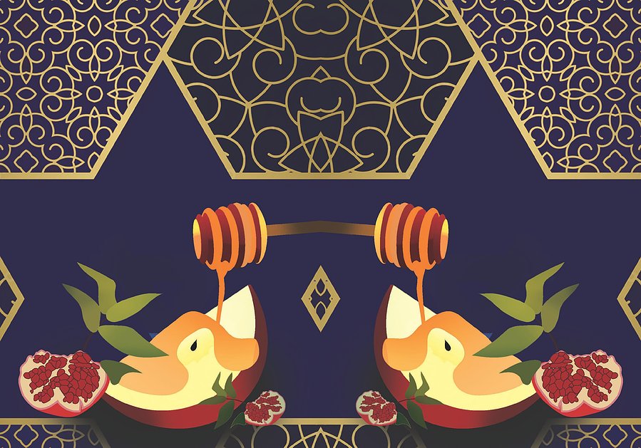 I had the pleasure of designing this all digitally to shed light on the Jewish holiday before Rosh Hashanah of 2023. 