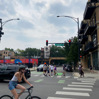 WICKER PARK AFTERNOON ON MILWAUKEE AVE