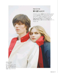 Numero TOKYO April 2018「Fashion Story」
Photo: Kin
Styling: Nozomi Urushibara
Hair: Takuya Uchiyama
Makeup: Yosuke Nakajima.
Model: Alistair Waterfield&amp;amp;amp;amp;amp;amp;#x2F;Aneta Pajek

