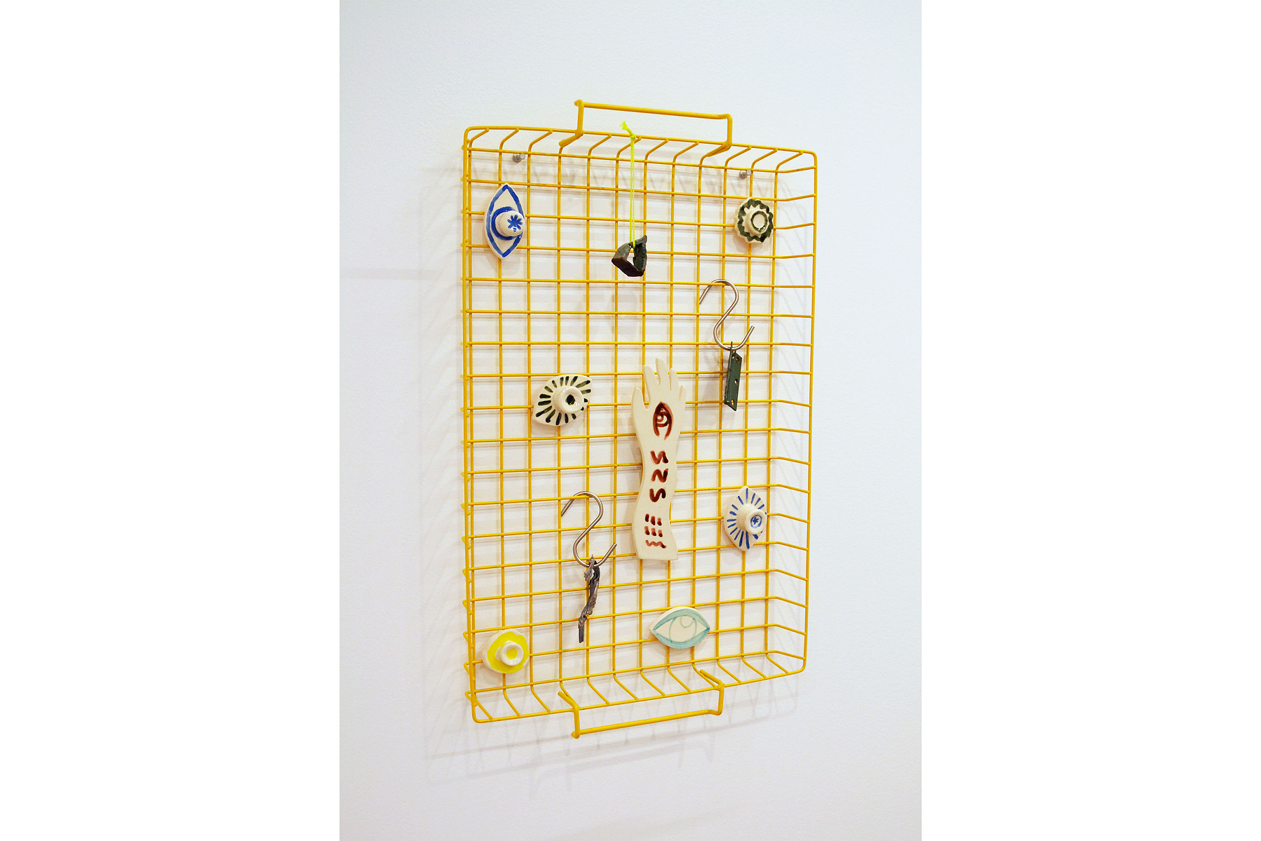 Vestige | acrylic and latex paint, found objects on board, each approx. 17 inches x 20 inches, 2021