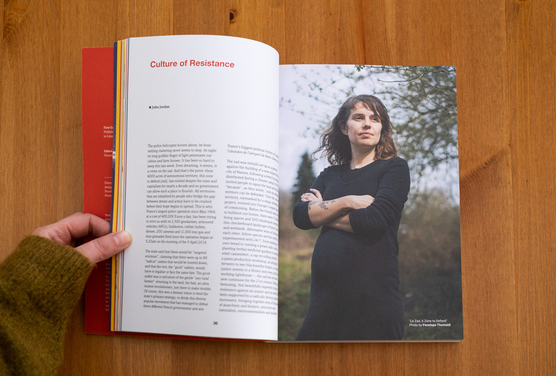 A part of A Zone to Defend series by Penelope Thomaidi is published in Durty Words, a book mapping diverse social movements, by Kate O'Shea and Victoria  Brunetta.