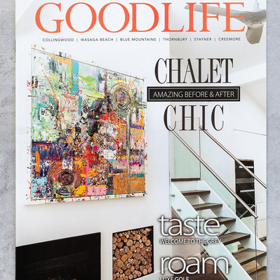 Cover feature in Good Life Magazine, interior photography of the Carmichael Project. Published work by Interior Photographer Heather Goldsworthy