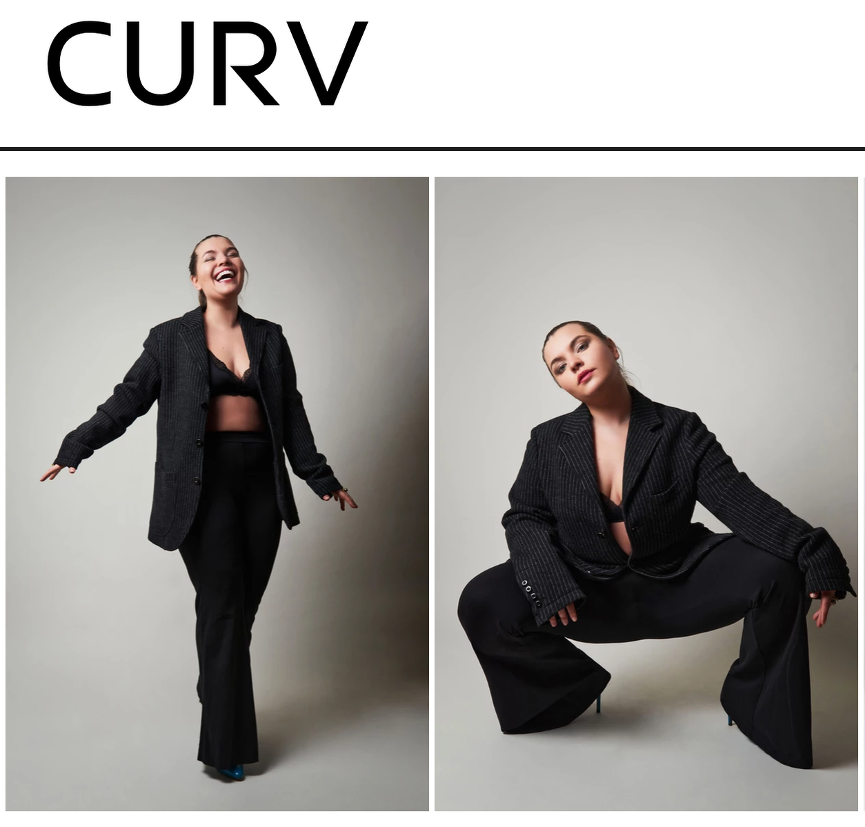 Victoria Pousada Kreindler's profile on Curv Management NY (an agency dedicated to the development of Curve Models based in New York).