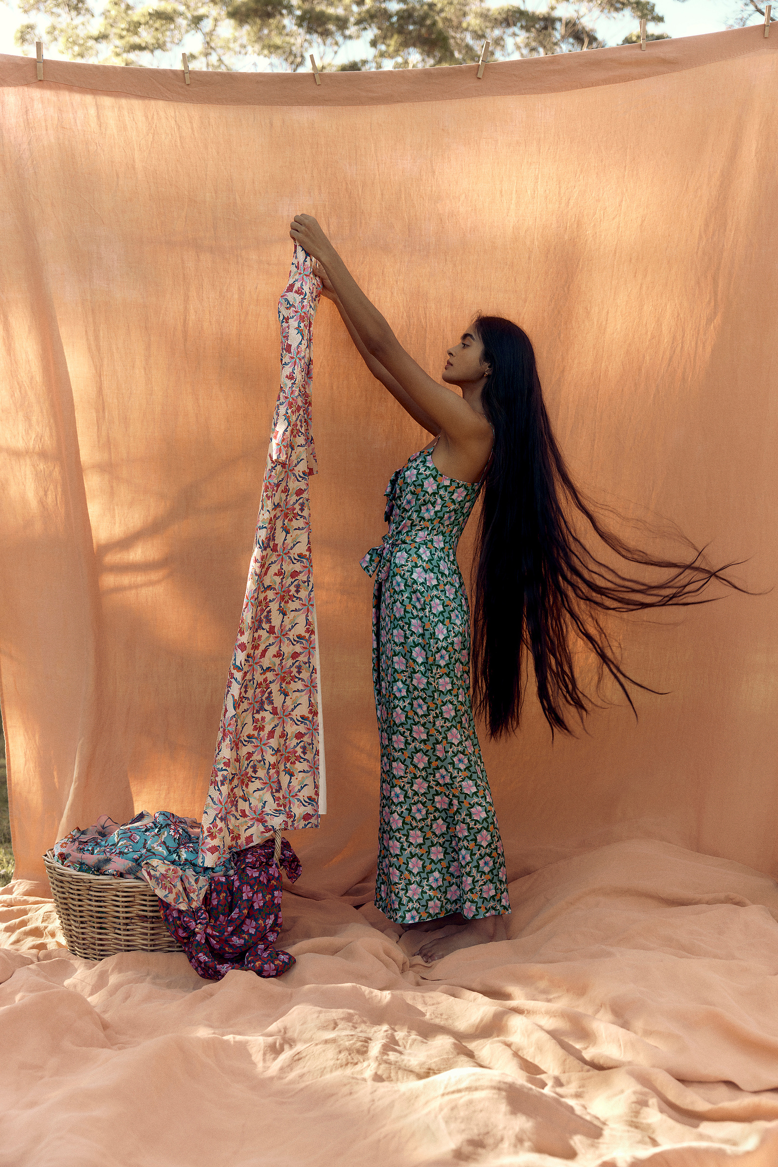 High end, commercial fashion retouching by Rebekka Lee Johnson for Saloni Resort 2023 Campaign. Photography by Lilli Waters (Sam I Am Management).