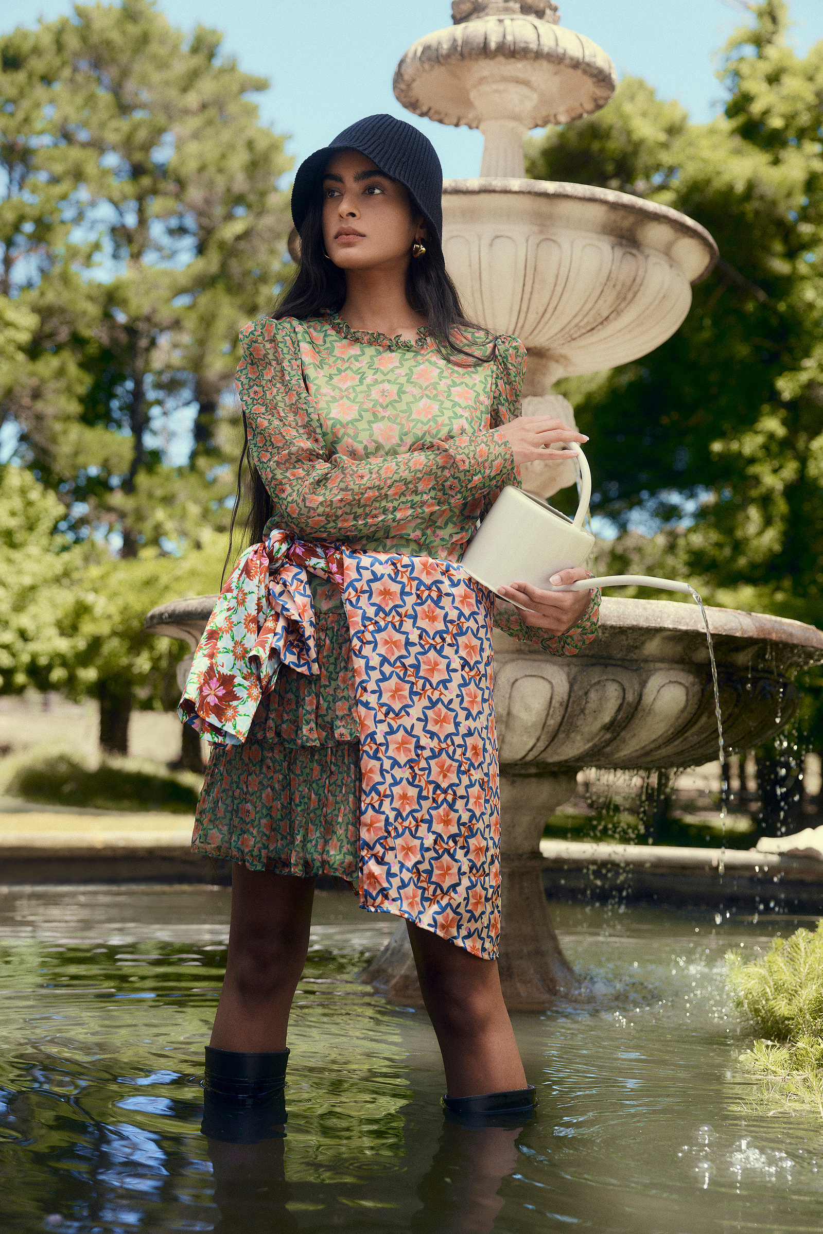 High end, commercial fashion retouching by Rebekka Lee Johnson for Saloni Resort 2023 Campaign. Photography by Lilli Waters (Sam I Am Management).