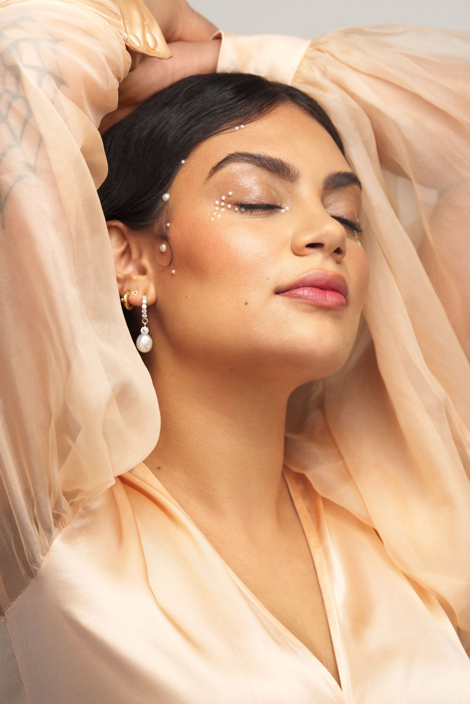 High end, beauty retouching by Rebekka Lee Johnson for Gritty Pretty Magazine, featuring Thelma Plum. Photography by Dave Blake.