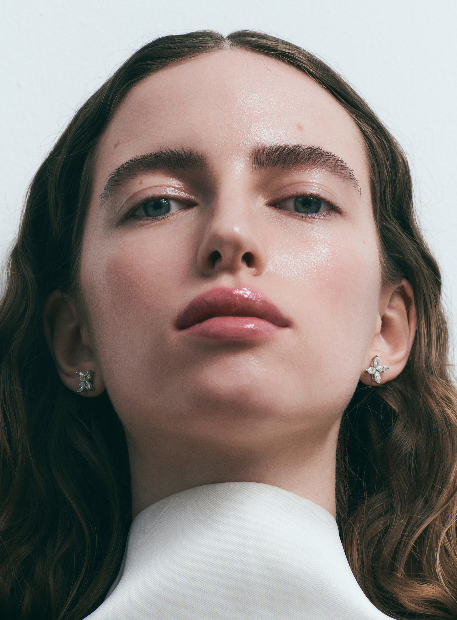 High end beauty retouching by Rebekka Lee Johnson for Giorgio Armani Beauty and Vogue. Photography by Jamie Heath (BA Reps).