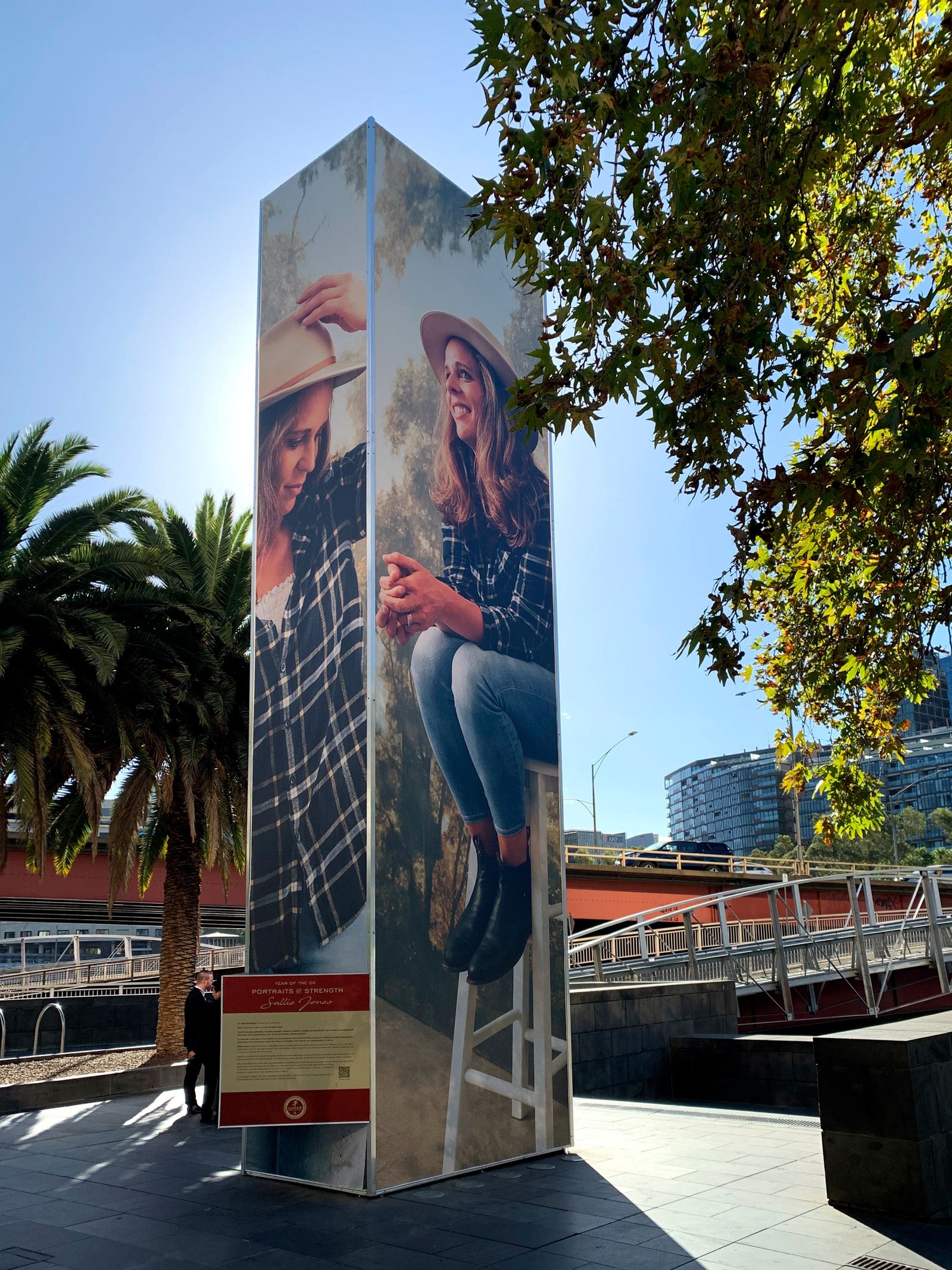 High end, portrait retouching by Rebekka Lee Johnson for City of Melbourne and Crown Promenade. Photography by Sam Wong. Post production and in-situ photography by Rebekka Lee Johnson.
