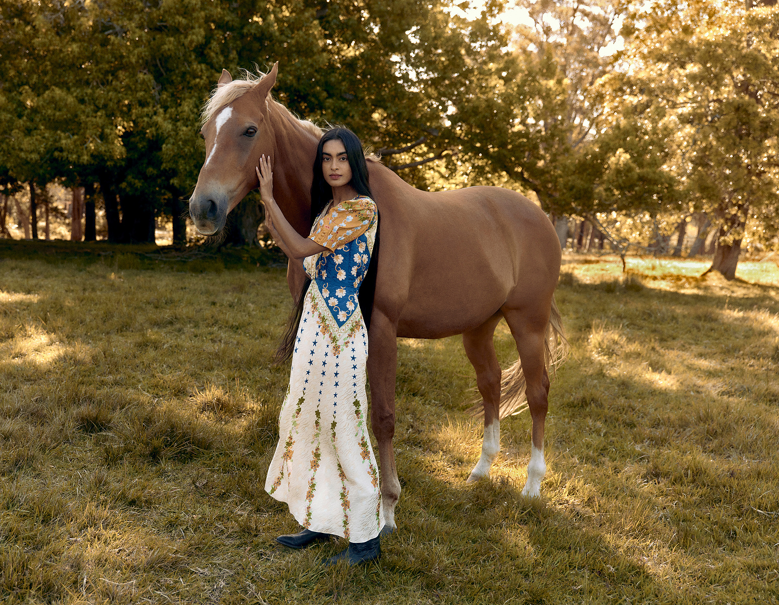 High end, commercial fashion retouching by Rebekka Lee Johnson for Saloni Resort 2023 Campaign. Photography by Lilli Waters (Sam I Am Management).