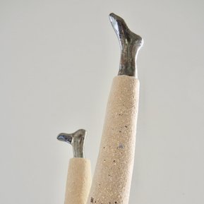 sculpture céramique contemporaine Michèle Suquet pied
