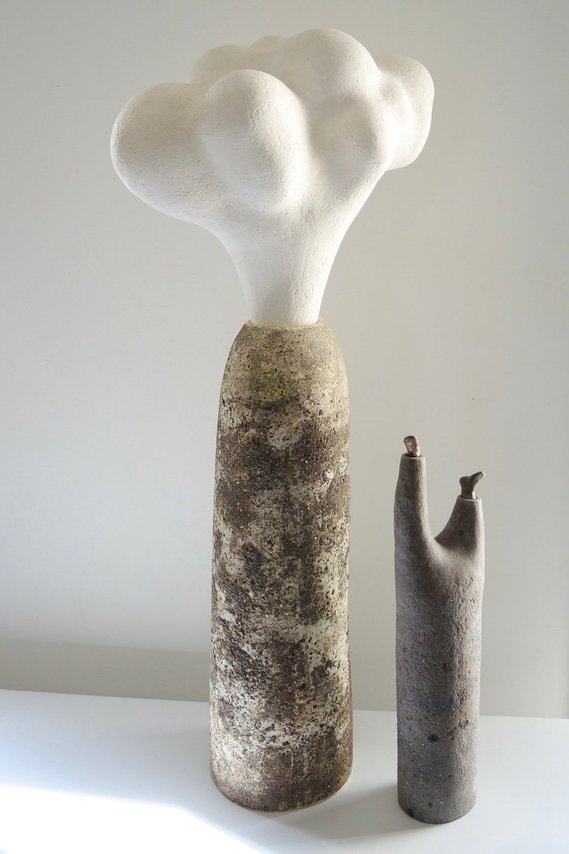 sculpture céramique contemporaine Michèle Suquet arbre nuage