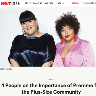 Ansley Morgan Teen Vogue Premme Nicolette Mason, Gabi Fresh, Stylist, Plus Size, Editor, NYC, New York City, Fashion