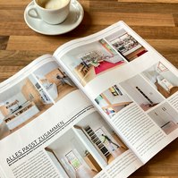 VOIT concrete and wood kitchen published in CUBE Magazin