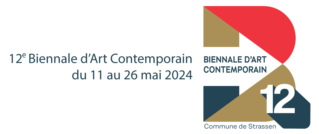 Poster of the 12e Biennale d'Art Contemporain. Contemporary Art Biennial in Strassen, Luxembourg, Europe.