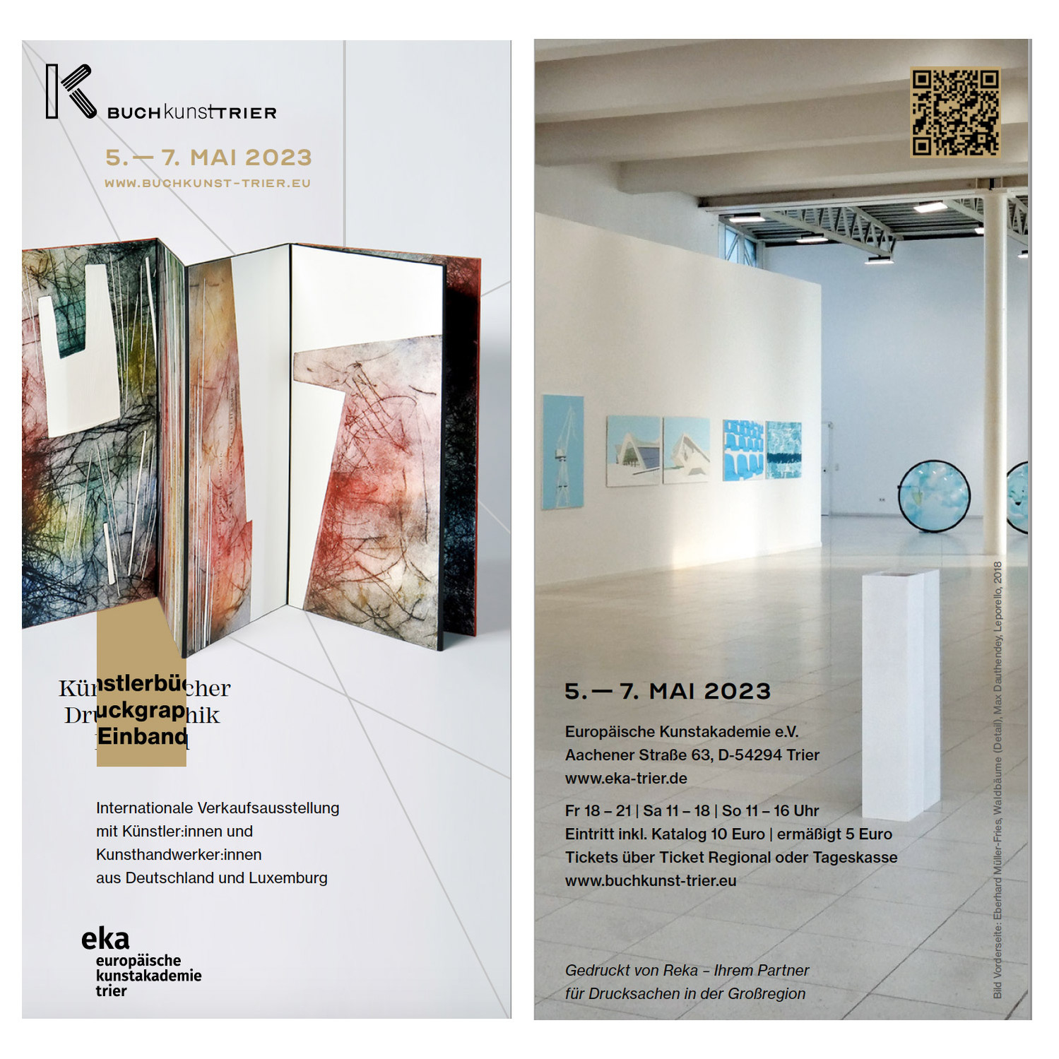International book art fair BuchKunst in Trier, Germany.