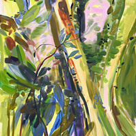 Oil painting on canvas. Contemporary painting by lithuanian artist Asta Kulikauskaite Krivickiene. Personal exhibition in Vilnius, Lithuania.